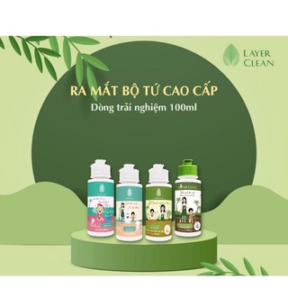 Nước rửa chén bát hữu cơ LayerClean hương gừng chai 100m