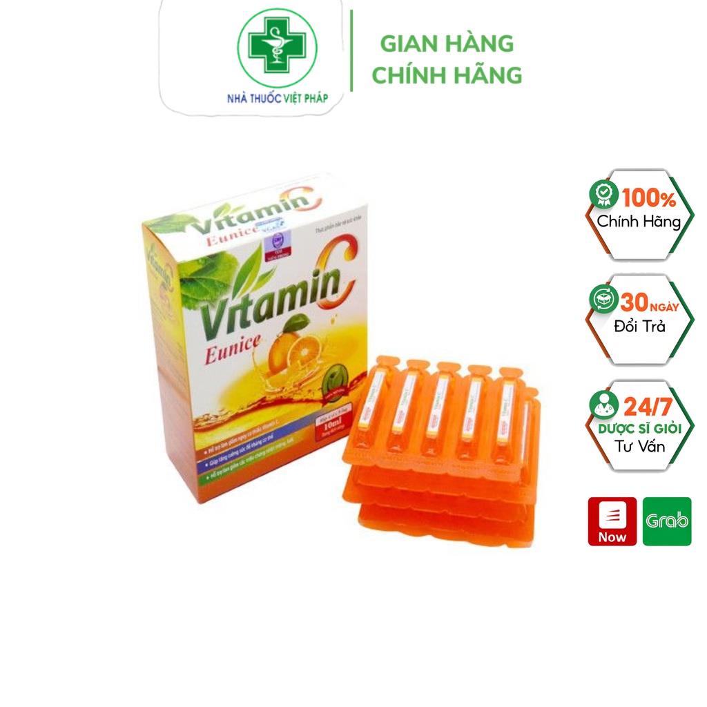 Vitamin C Eunice tăng cường sức đề kháng cho bé - Hộp 20 ống