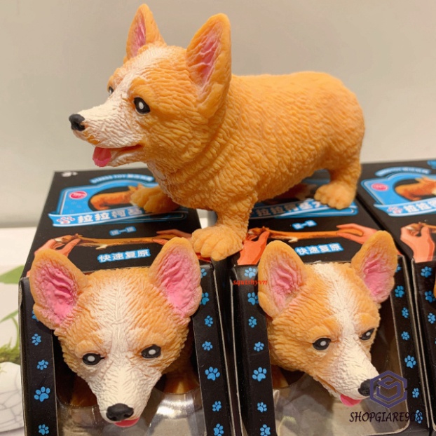 Đồ chơi squishy Giảm Stress Hình Chó Corgi đẹp tươi Cho Bé