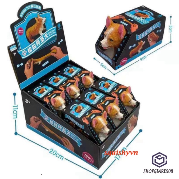 Đồ chơi squishy Giảm Stress Hình Chó Corgi đẹp tươi Cho Bé