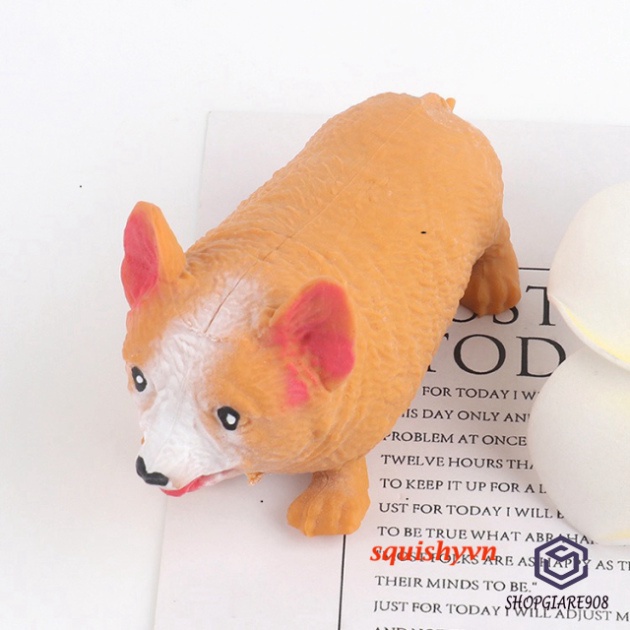 Đồ chơi squishy Giảm Stress Hình Chó Corgi đẹp tươi Cho Bé