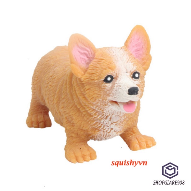 Đồ chơi squishy Giảm Stress Hình Chó Corgi đẹp tươi Cho Bé