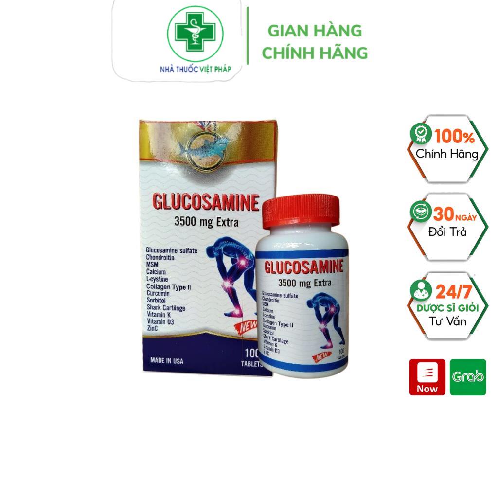GLUCOSAMINE 3500 EXTRA Xuất Xứ Từ Mỹ Dưỡng Xương Khớp, Hỗ Trợ Chống Lão Hóa Xương Khớp