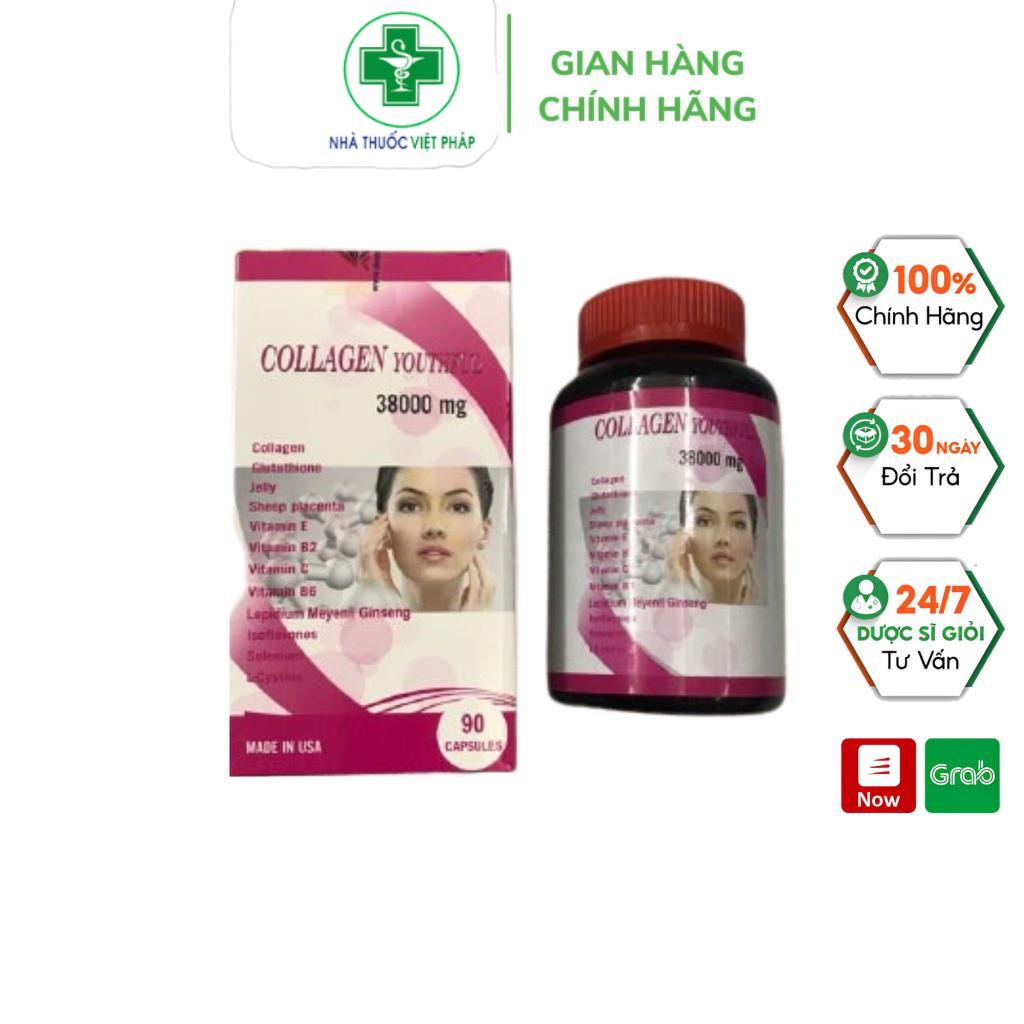 Colagel 3800 nhau thai cừu Hộp 90 Viên Bổ Sung Collagen Chống Lão Hóa nhập khẩu Mỹ