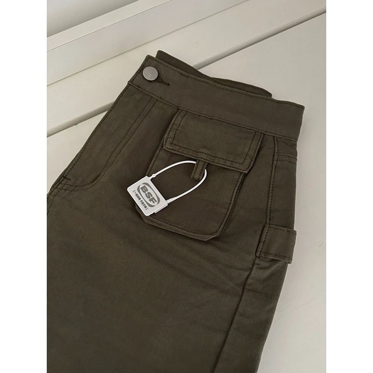 Jiashucheng Váy Yếm Denim Ngắn Dáng Chữ a Eo Cao Phong Cách Retro Mỹ Thời Trang Mùa Hè Mới Dành Cho Bạn Nữ