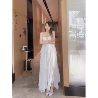 Maxi xẻ đùi tag đá tiểu thư