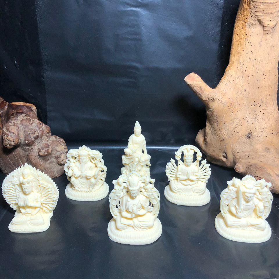 Trái Ngà Nhỏ Xinh Chạm Khắc Thủ Công Sáng Tạo 7.4 Để Bàn Trang Trí Văn Phòng