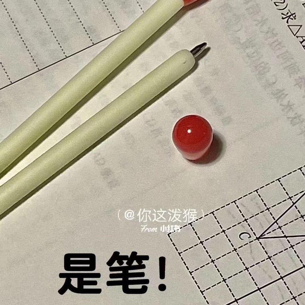 Bút Bi Xiaohongshu 0.5mm Màu Đen Thiết Kế Sáng Tạo Có Giá Trị Cao Cấp Dành Cho Học Sinh