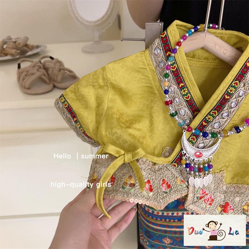 Bộ Hán Phục Phong Cách Trung Hoa Xinh Xắn Cho Bé Gái