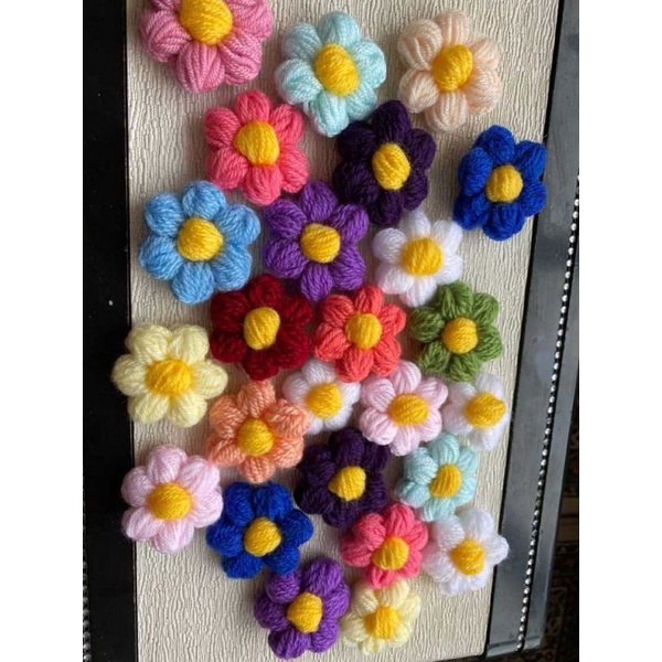 [HÀNG ĐẶT TRƯỚC] HOA MÓC LEN DIY HANDMADE🌸