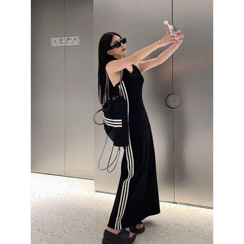 Đầm Dáng Chữ a Không Tay Thiết Kế Mới Quyến Rũ Thời Trang Mùa Hè Dành Cho Nữ