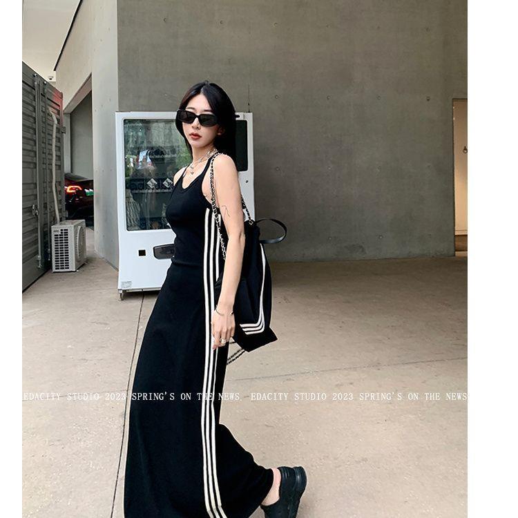 Đầm Dáng Chữ a Không Tay Thiết Kế Mới Quyến Rũ Thời Trang Mùa Hè Dành Cho Nữ