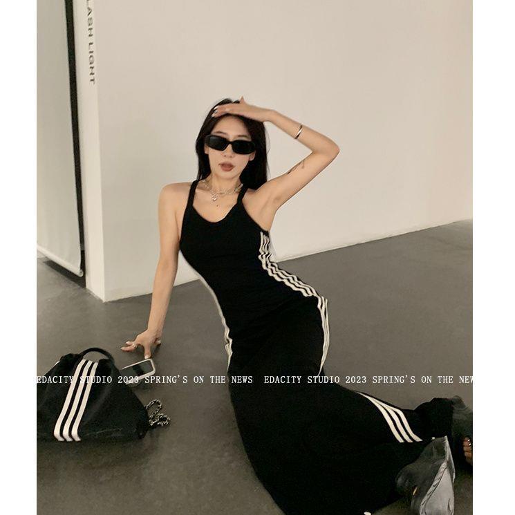 Đầm Dáng Chữ a Không Tay Thiết Kế Mới Quyến Rũ Thời Trang Mùa Hè Dành Cho Nữ