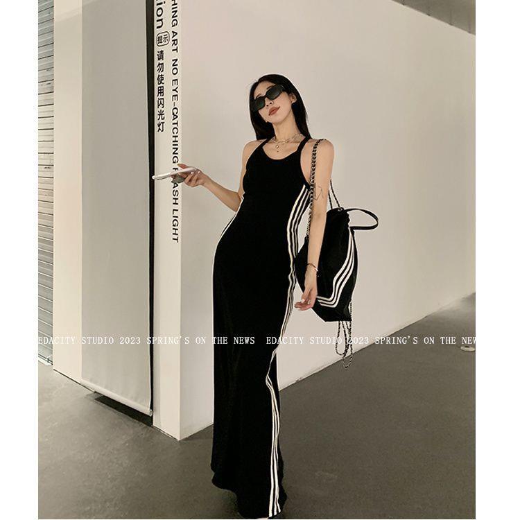 Đầm Dáng Chữ a Không Tay Thiết Kế Mới Quyến Rũ Thời Trang Mùa Hè Dành Cho Nữ