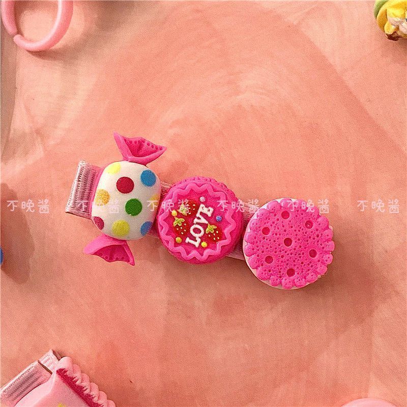 Kẹp Tóc Đính Ngôi Sao / Hình Bánh Kẹo Dễ Thương Cho Bé Gái