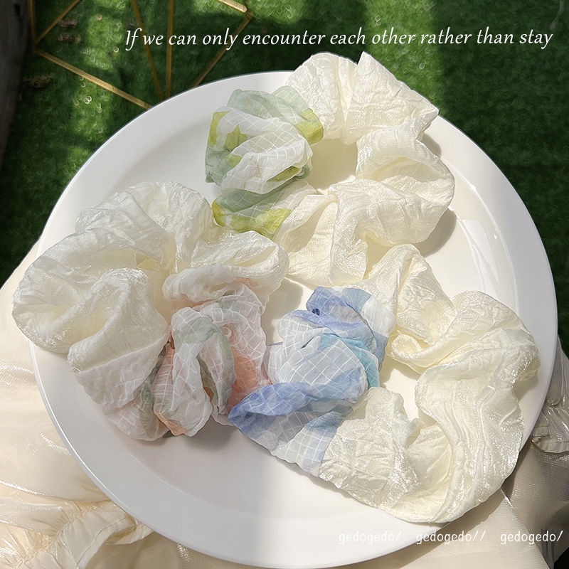 Dây Buộc Tóc Lưới Màu Sắc Xinh Xắn Hợp Thời Trang Mùa Hè Cho Nữ