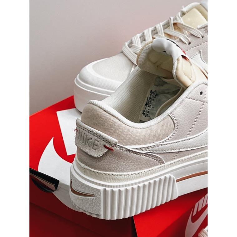 Giày thể thao sneaker LEGACY LIFT màu ngọc trai thời trang đế cao có sẵn, GIÀY BLAZER HỒNG KEM ĐẾ CAO NỮ