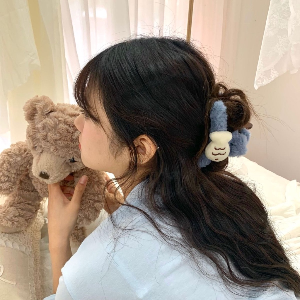 Kẹp Tóc Cá Mập Nhồi Bông Màu Xanh Dương Cỡ Lớn Dễ Thương Thời Trang 2022 Cho Bạn Gái