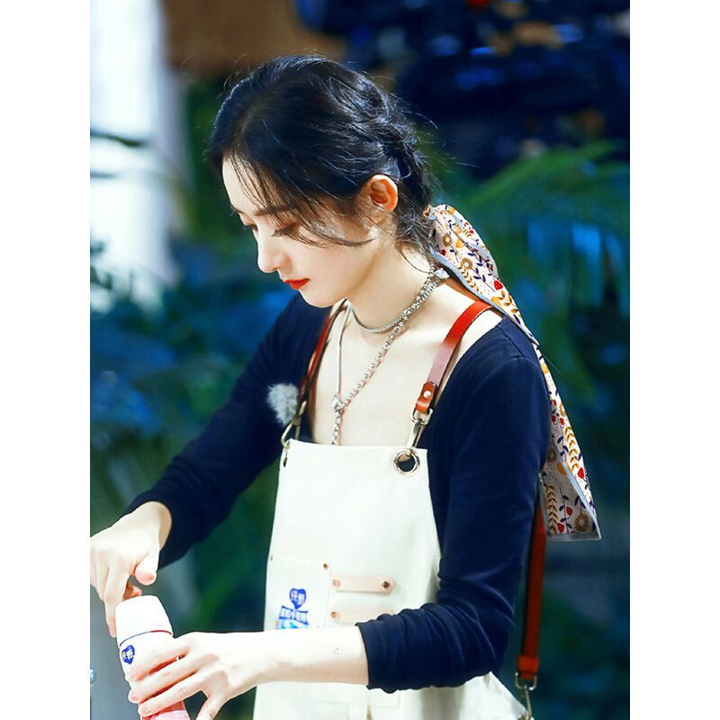 Băng Đô Cài Tóc Vải Lụa Thắt Nơ Phong Cách Pháp Cổ Điển Thời Trang Mùa Hè Cho Nữ Zhao Liying