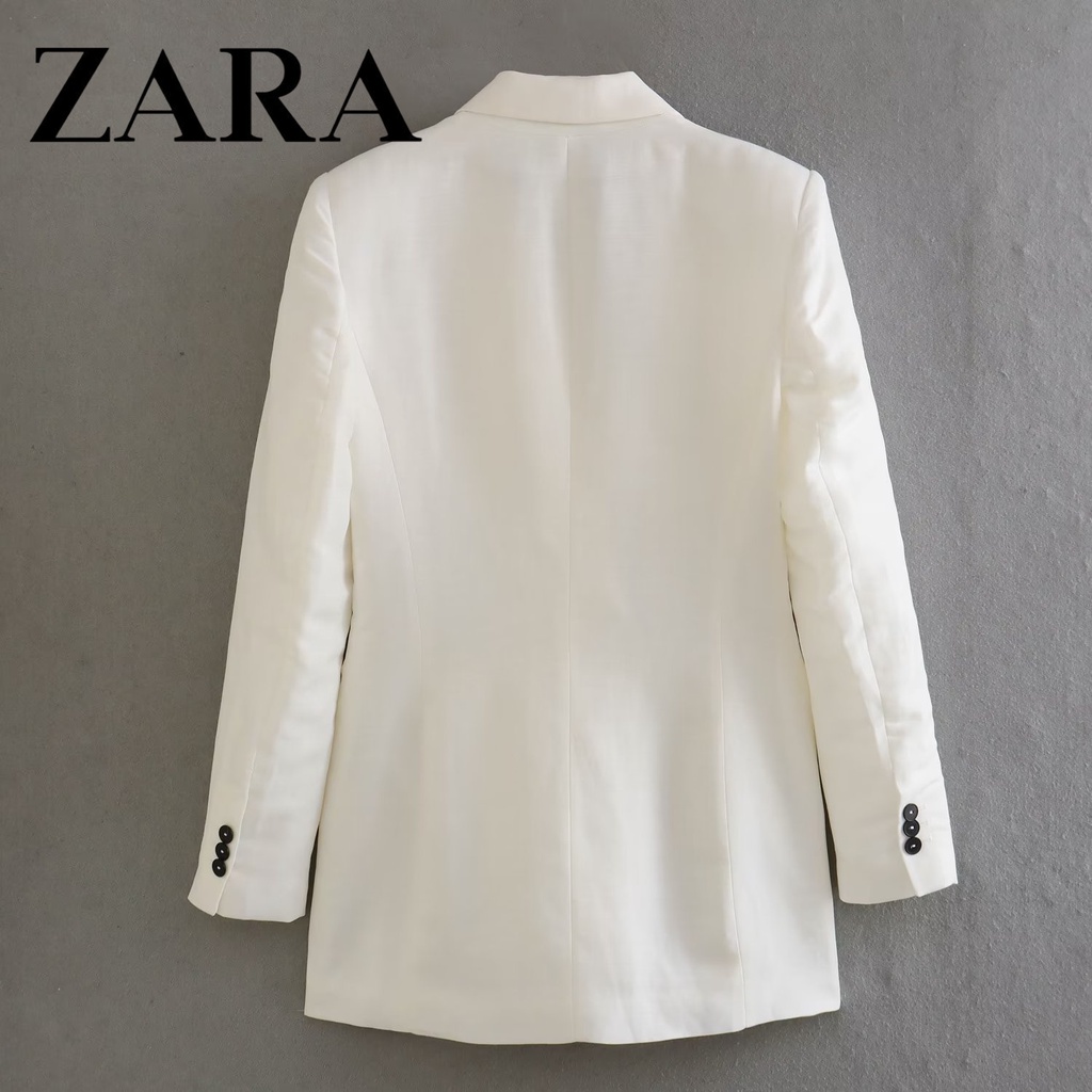 Áo Khoác Vest Hai Hàng Nút Thời Trang Công Sở Zara