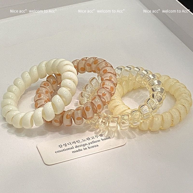 Dây Cột Tóc Không Đường May Cỡ Lớn Màu Bánh Ngọt Ngào Và Dễ Thương Cho Nữ