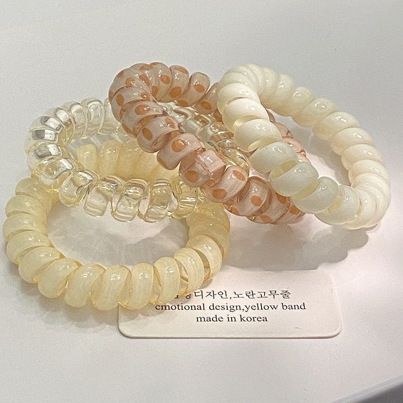 Dây Cột Tóc Không Đường May Cỡ Lớn Màu Bánh Ngọt Ngào Và Dễ Thương Cho Nữ