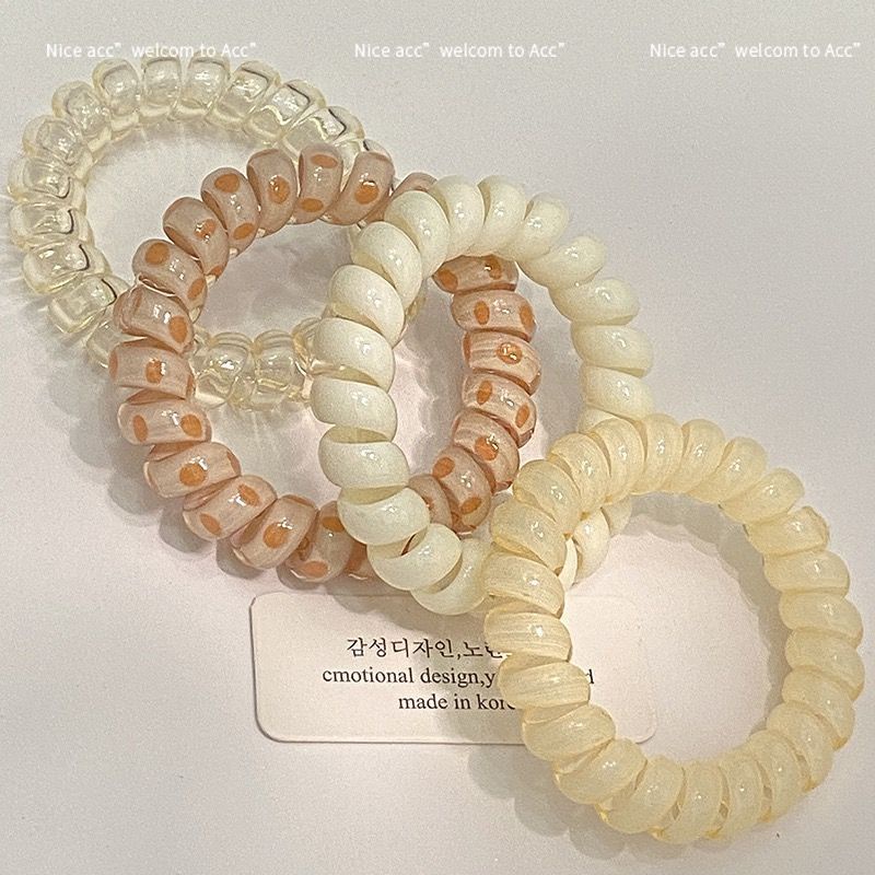 Dây Cột Tóc Không Đường May Cỡ Lớn Màu Bánh Ngọt Ngào Và Dễ Thương Cho Nữ