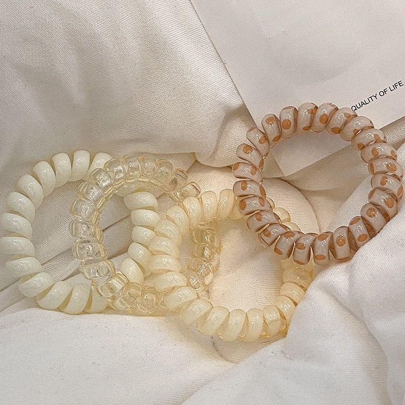 Dây Cột Tóc Không Đường May Cỡ Lớn Màu Bánh Ngọt Ngào Và Dễ Thương Cho Nữ