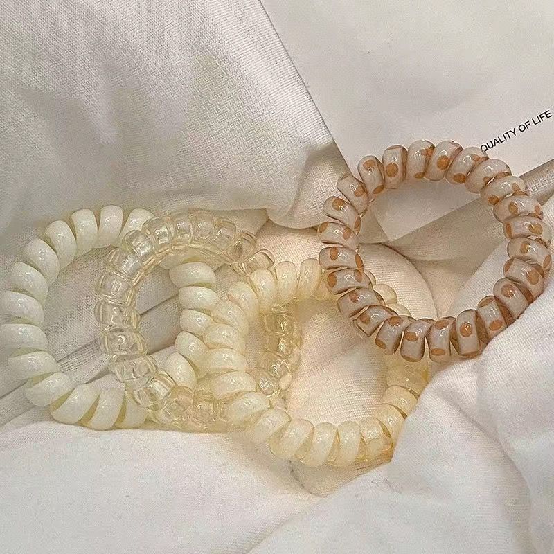 Dây Cột Tóc Không Đường May Cỡ Lớn Màu Bánh Ngọt Ngào Và Dễ Thương Cho Nữ