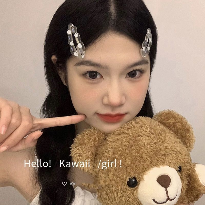 Kẹp Tóc Hình Quyển Sách Đỏ Cún Pacha kitty Vịt Hoạt Hình Dễ Thương Cho Nữ Sinh