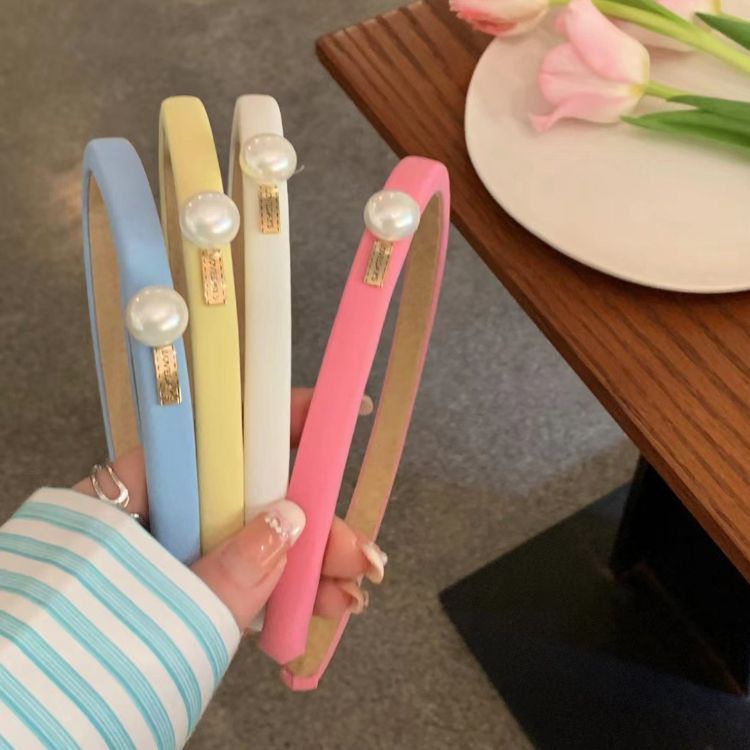 Băng Đô Cài Tóc Đính Hạt Ngọc Trai Cao Cấp Phong Cách Pháp Cổ Điển Thời Trang Mùa Xuân Cho Nữ