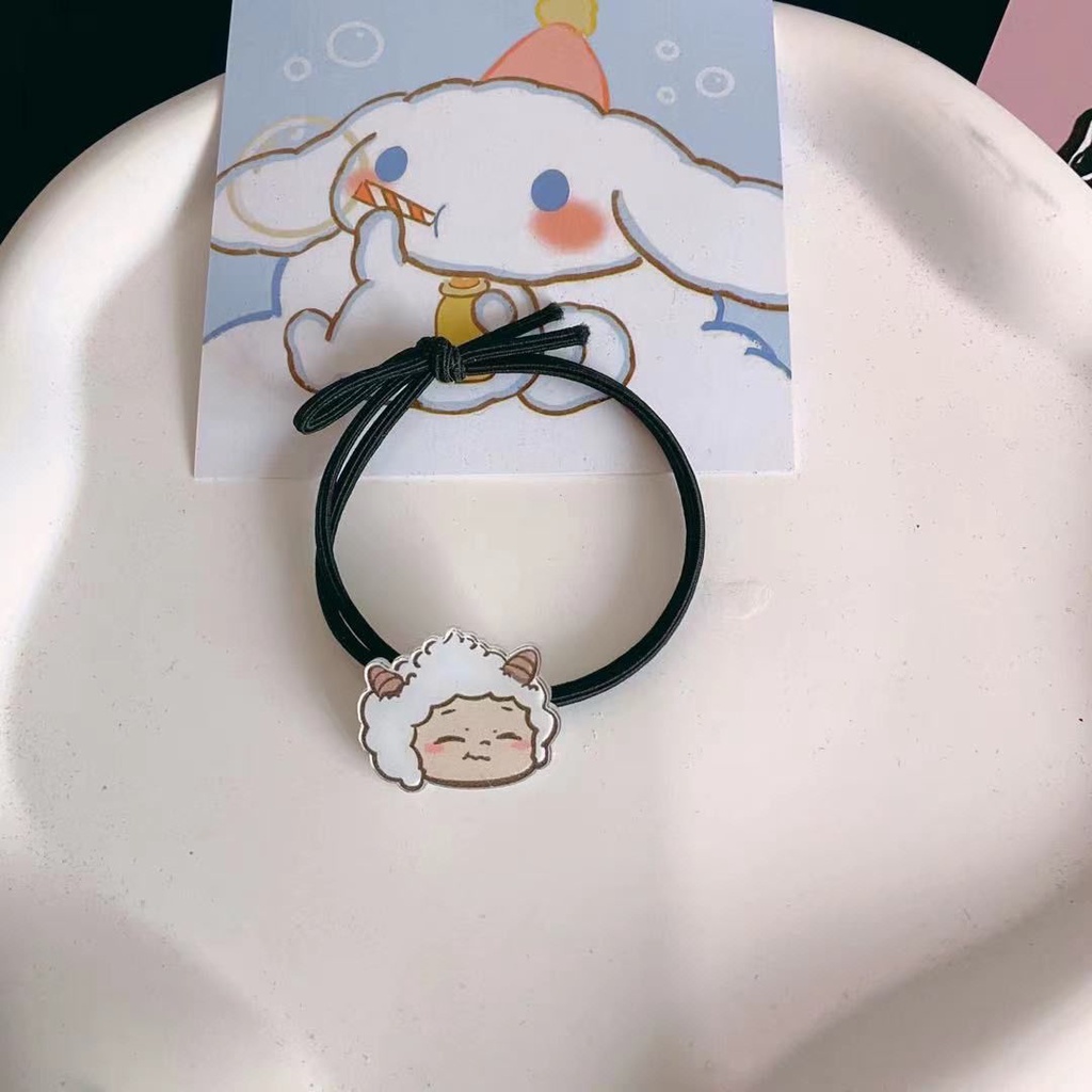 Dây Buộc Tóc Cao Su Hình Cừu Hoạt Hình Dễ Thương Cho Bạn Trai Bạn Gái Bestie