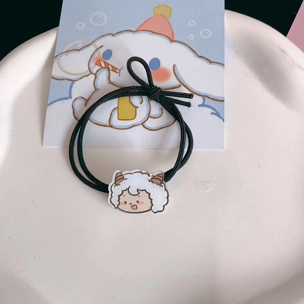Dây Buộc Tóc Cao Su Hình Cừu Hoạt Hình Dễ Thương Cho Bạn Trai Bạn Gái Bestie