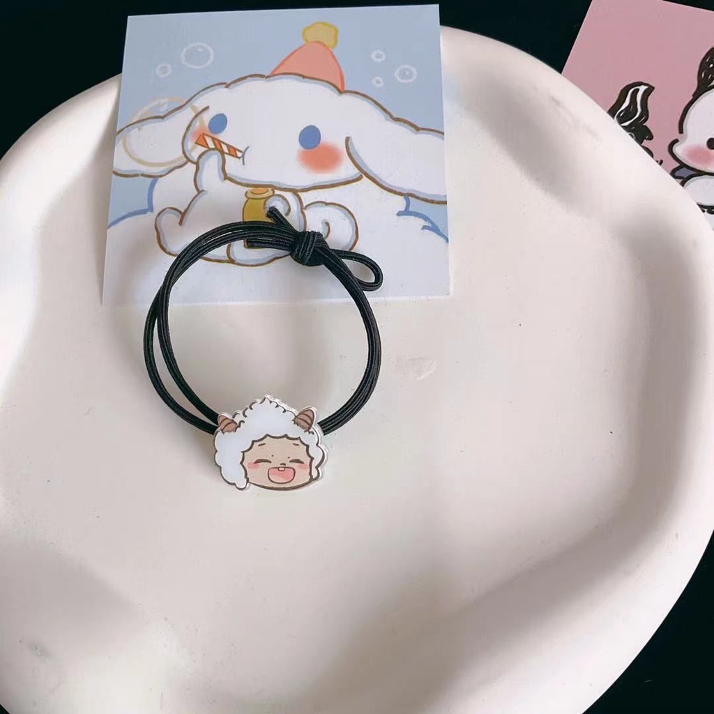 Dây Buộc Tóc Cao Su Hình Cừu Hoạt Hình Dễ Thương Cho Bạn Trai Bạn Gái Bestie