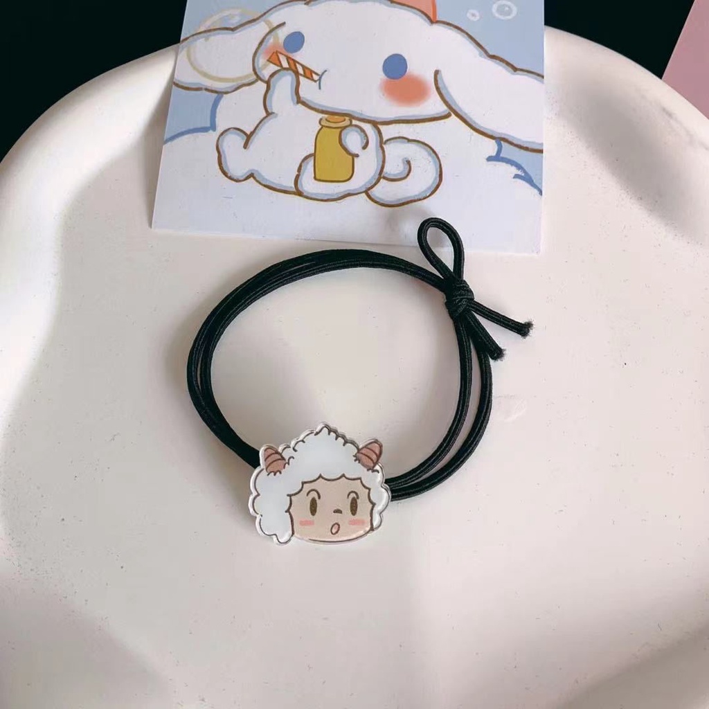 Dây Buộc Tóc Cao Su Hình Cừu Hoạt Hình Dễ Thương Cho Bạn Trai Bạn Gái Bestie