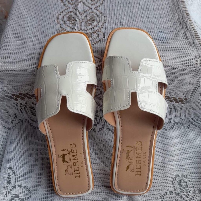 Dép Chữ H Vân Đá Da Bóng Hàng Loại 1 Chất Xịn Xò Bền Đẹp