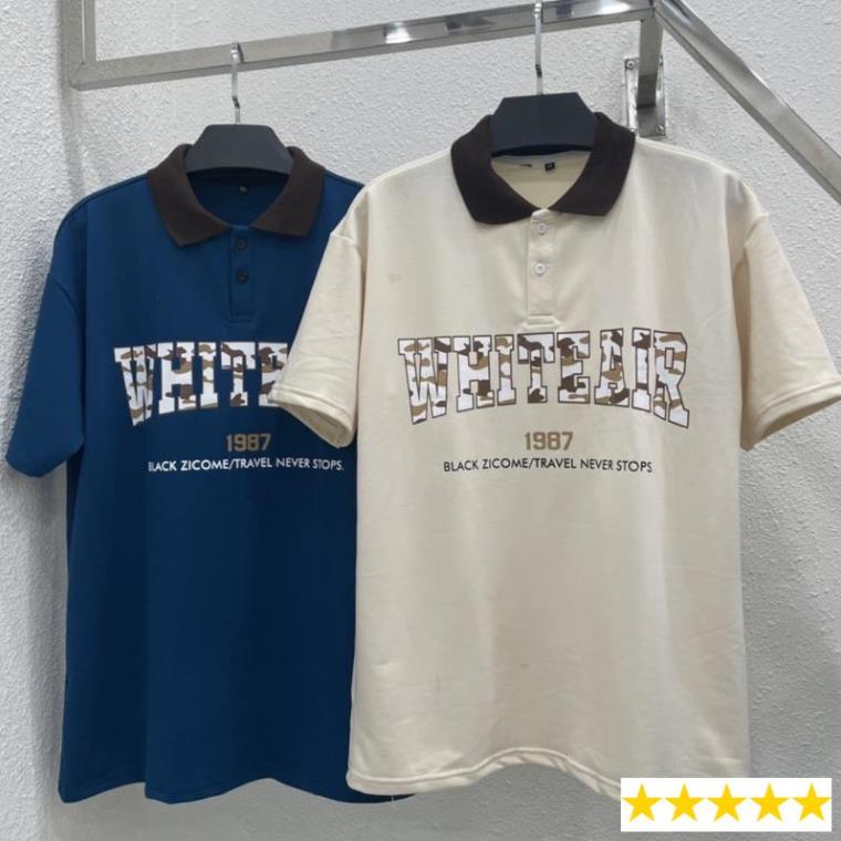 Áo polo WhiteAir áo thun polo cổ trụ hoạ tiết camo chất cotton cao cấp Phan Nguyễn shop unisex full tag