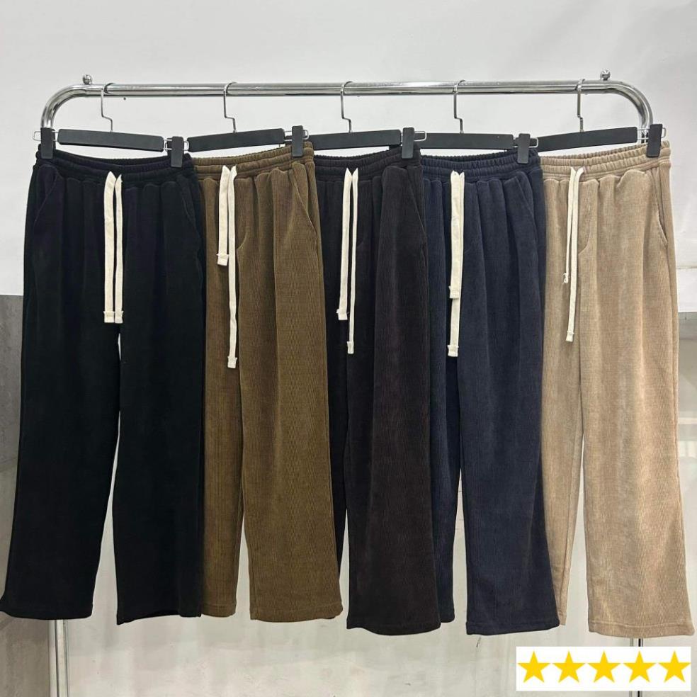 Quần dài nhung tăm dáng suông quần baggy nhung tăm co dãn Phan Nguyễn SHOP UNISEX full tag