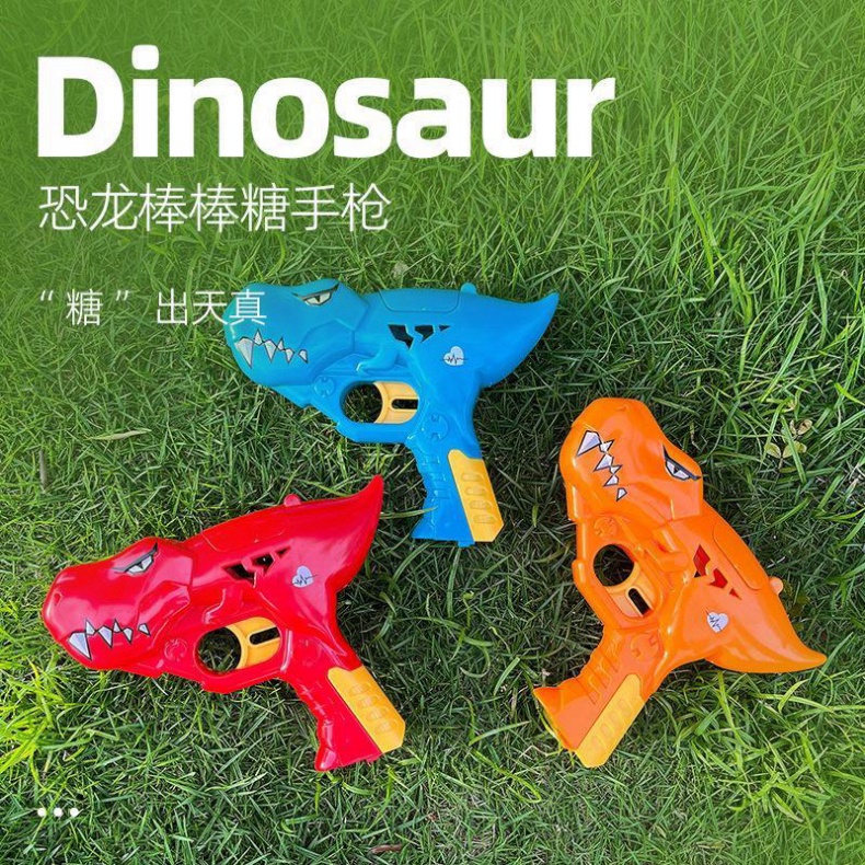 Đồ Chơi Súng Bắn Kẹo Mút Hình Khủng Long Siêu Hot