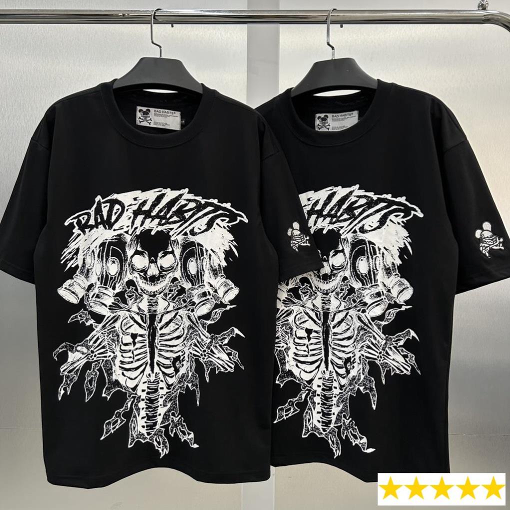 Áo thun Bad Habits HYDRA BONE TEE áo thun tay ngắn nam nữ bad habits chất cotton cao cấp Phan Nguyễnshop unisex full tag