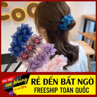 Thanh dây búi tóc hình hoa phong cách hàn quốc