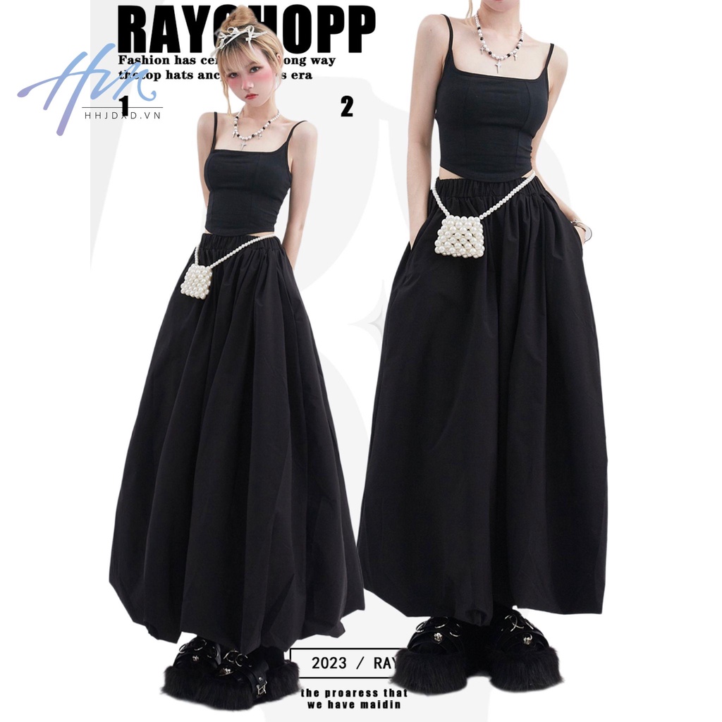 Bộ Áo Hai Dây + Chân Váy Thời Trang Mùa Hè Hàn Quốc 2023 Cho Nữ