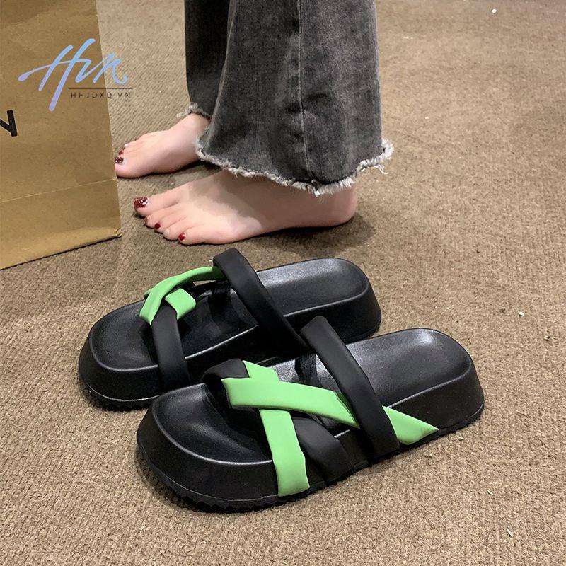 Dép Đế Dày Chống Trượt Thoải Mái Thời Trang Mùa Hè 2023 Mới Cho Nữ