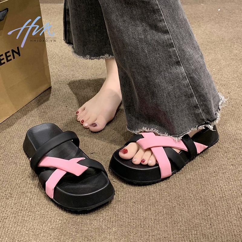Dép Đế Dày Chống Trượt Thoải Mái Thời Trang Mùa Hè 2023 Mới Cho Nữ