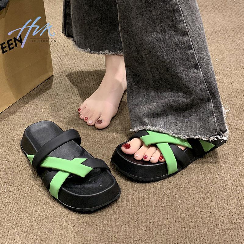 Dép Đế Dày Chống Trượt Thoải Mái Thời Trang Mùa Hè 2023 Mới Cho Nữ