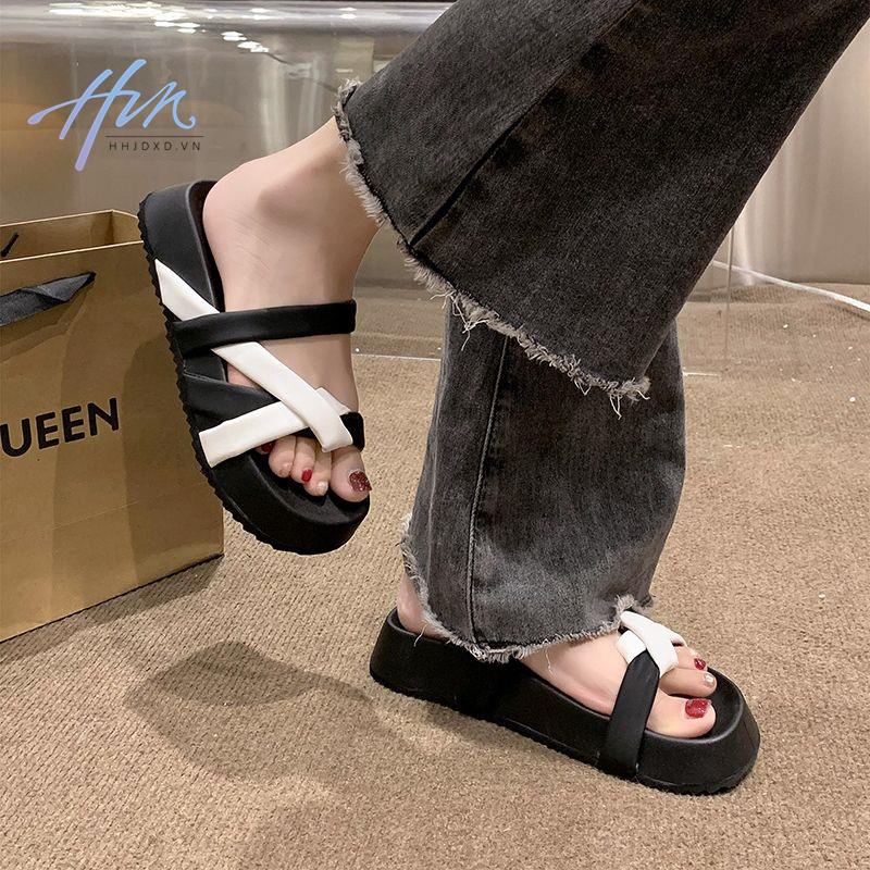 Dép Đế Dày Chống Trượt Thoải Mái Thời Trang Mùa Hè 2023 Mới Cho Nữ