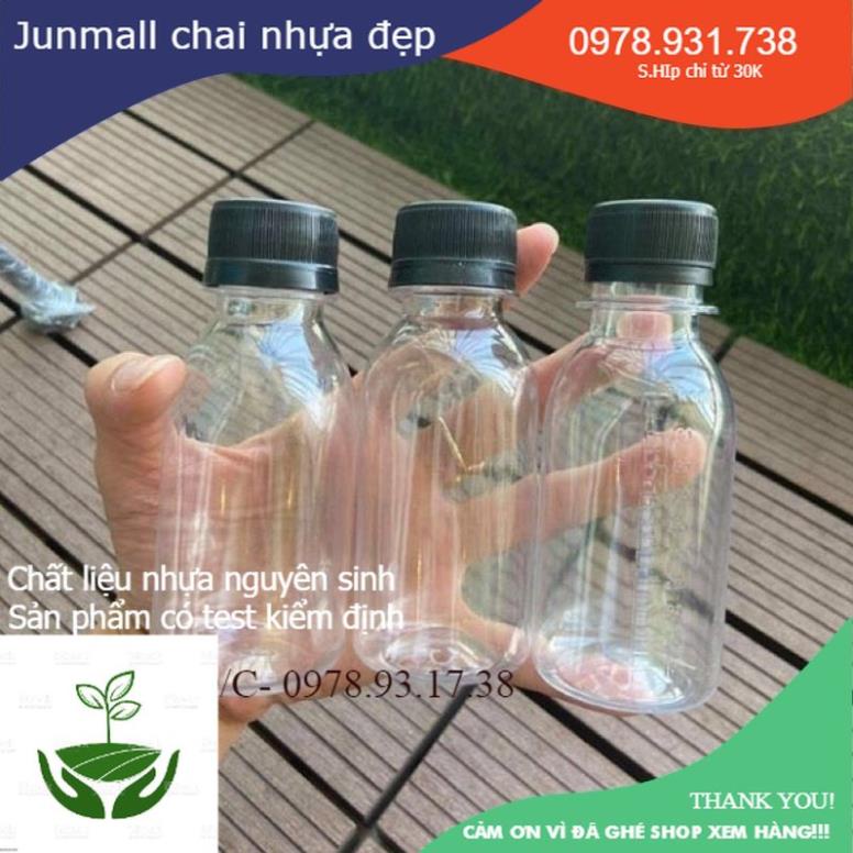 Chai nhựa tròn 100ml nắp đen, trắng chai 100ml | BigBuy360 - bigbuy360.vn