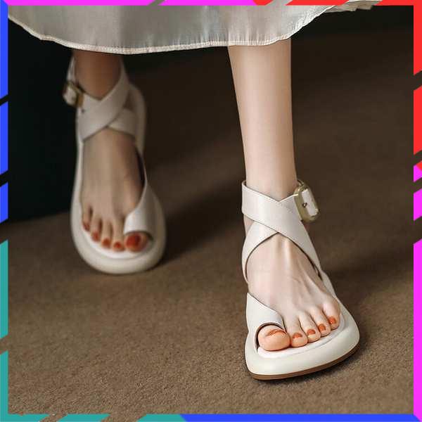 Dép quai ngang xỏ ngón kiểu Pháp nữ