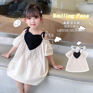 Đầm bé gái form suông