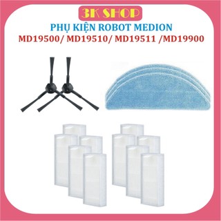 Chổi cạnh, Lọc bụi, khăn lau robot hút BỤI Medion 19500/19510/19511/MD19900